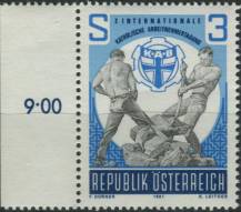 1981, Rakousko, 1688p, Mezinárodní zasedání katolických zaměstnanců, Vídeň ∗∗