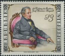 1981, Rakousko, 1689, 125. výročí úmrtí Josefa svobodného pána von Hammer-Purstall ∗∗