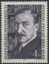 1981, Rakousko, 1692, 100. výročí narození Stefana Zweiga ∗∗