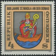 1981, Rakousko, 1693, 800 let St. Nikola an der Donau ∗∗