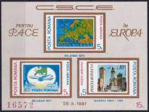 1981, Rumunsko, A183, Letecký: Konference pro bezpečnost a spolupráci v Evropě (KBSE), Madrid  ✶✶