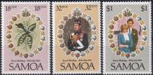 1981, Samoa, 0461/0463, Svatba prince Charlese a lady Diany Spencerové ✶✶