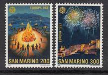 1981, San Marino, 1225/1226, EUROPA, **