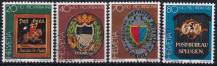 1981, Švýcarsko, 1199/1202, „Pro Patria“: Poštovní štíty ⊙