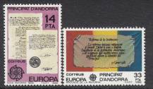 1982, Andorra (Španělská pošta), 0153/0154, EUROPA, **