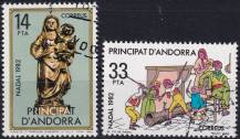 1982, Andorra (Španělská pošta), 0163/0164, Vánoce ⊙ 