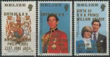 1982, Belize, 0679/0681, Narození Prince Willama z Wallesu (II) ✶✶