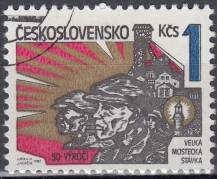 1982, ČSR II, 2529, 50. výročí Mostecké stávky ⊙