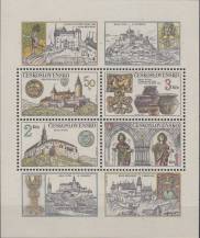 1982, ČSR II, A2545/2548H, Poklady československých hradů a zámků ∗∗