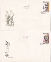 1982, ČSR II, FDC22A-E/82, České a slovenské sochařství