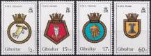 1982, Gibraltar, 0447/0450, Lodní erby (I)  ✶✶