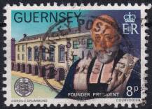 1982, Guernsey, 0245, 100 let "La Soiété Guernesiaise": Edgar MacCulloch  ⊙ 