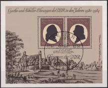 1982, NDR, A066, 150. výročí úmrtí Johanna Wolfganaga Goetheho, 225. výročí narození Friedricha Schillera, ⊙