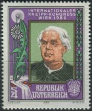 1982, Rakousko, 1700, Mezinárodní Kneippův kongres, Vídeň ∗∗