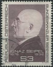 1982, Rakousko, 1712, 50. výročí úmrtí Ignaze Seipela ⊙