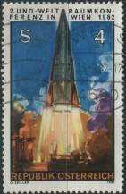 1982, Rakousko, 1715, Konference Spojených národů o výzkumu a mírovém využití vesmíru UNISPACE ´82, Vídeň ⊙