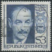 1982, Rakousko, 1722, 100. výročí narození Emmericha Kálmána ⊙