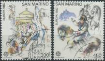 1982, San Marino, 1249/1250, EUROPA: Historické události ⊙