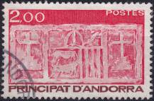 1983, Andorra (Francouzská pošta), 0344, Výplatní známka: Starý erb Andorry  ⊙