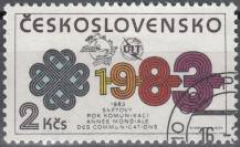 1983, ČSR II, 2581, OSN - Světový rok komunikací ⊙