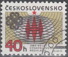 1983, ČSR II, 2582, 60 let Čs. rozhlasu ⊙