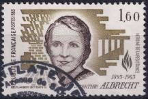 1983, Francie, 2417, 40. výročí úmrtí Berthie Albrechtové ☉