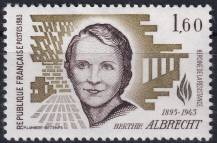 1983, Francie, 2417, 40. výročí úmrtí Berthie Albrechtové ✶✶