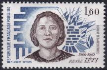 1983, Francie, 2418, 40. výročí úmrtí René Lévyové ✶✶