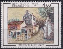 1983, Francie, 2422, 100. výročí narození Maurice Utrilla ✶✶