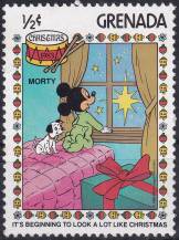 1983, Grenada, 1232, Vánoce: Postavičky Walta Disneye - Morty ✶✶