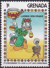 1983, Grenada, 1233, Vánoce: Postavičky Walta Disneye ✶✶