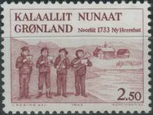 1983, Grónsko, 0146, 250. výročí příchodu ochranovské misie do Grónska ∗∗