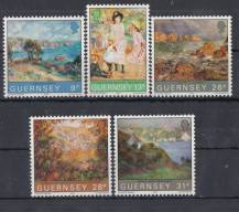 1983, Guernsey, 0269/0273, 100. výročí návštěvy Pierra-Auguste Renoira na Guernsey, **
