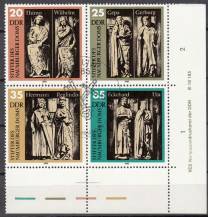 1983, NDR, 2808/2811St, Zakladatelé Naumburského Dómu, nápis, příležitostné ⊙