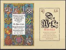 1983, NDR, A073, 500. výročí narození Martina Luthera (II), **