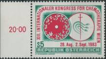 1983, Rakousko, 1748p, Mezinárodní chemoterapeutický kongres, Vídeň ∗∗