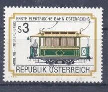 1983, Rakousko, 1757, Elektrická tramvaj, **