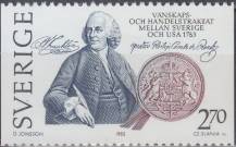 1983, Švédsko, 1232, 200 let Švédsko-amerického přátelství a obchodní spolupráce ∗∗