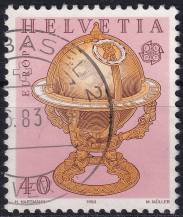 1983, Švýcarsko, 1249, EUROPA: Velká díla lidstva - Nebeský glóbus od Josta Burgiho ⊙