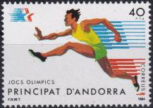 1984, Andorra (Španělská pošta), 0177, Letní olympijské hry, Los Angeles  ✶✶