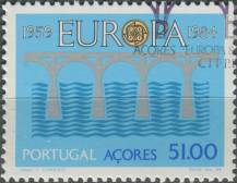 1984, Azory, 0364, EUROPA: 25 let Evropské konference pro veřejné pošty a telekomunikace (CEPT) ⊙