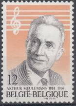 1984, Belgie, 2206, 100. výročí narození Arthura Meulemanse, **
