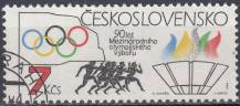 1984, ČSR II, 2633, 90 let Mezinárodního olympijského výboru ⊙