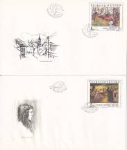 1984, ČSR II, FDC18A-E/84, Umění