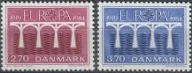 1984, Dánsko, 0806/0807, EUROPA: 25 let Evropské konference pro veřejné pošty a telekomunikace (CEPT) ∗∗
