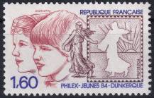1984, Francie, 2440, Výstava poštovních známek mládeže, Dünkirchen ✶✶
