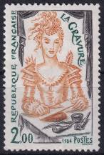 1984, Francie, 2448, Umělecké řemeslo: Rytectví ✶✶