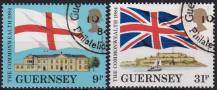 1984, Guernsey, 0284/0285, Konference poštovních správ Commonwealthu (CCPA), Jersey  ⊙