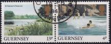1984, Guernsey, 0289+292ASt, Výplatní známky: Pohledy na Guernsey - Petit Port a Rezervace St. Saviour  ⊙