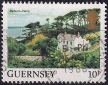 1984, Guernsey, 0291A, Výplatní známka: Pohledy na Guernsey - Belvoir, Herm  ⊙